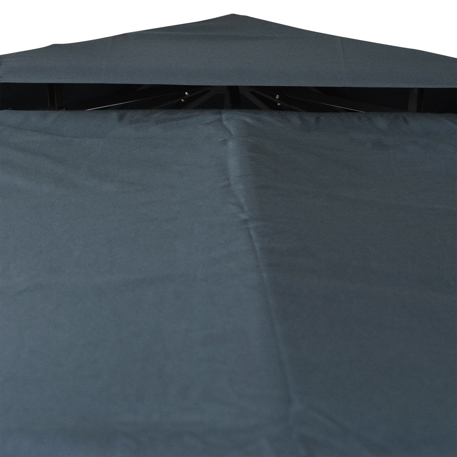 Ersättningstak Gazebo Tak För Metal Gazebo Trädgård Gazebo Partytält Trädgårdstält Polyester 3X3M Kolgrå