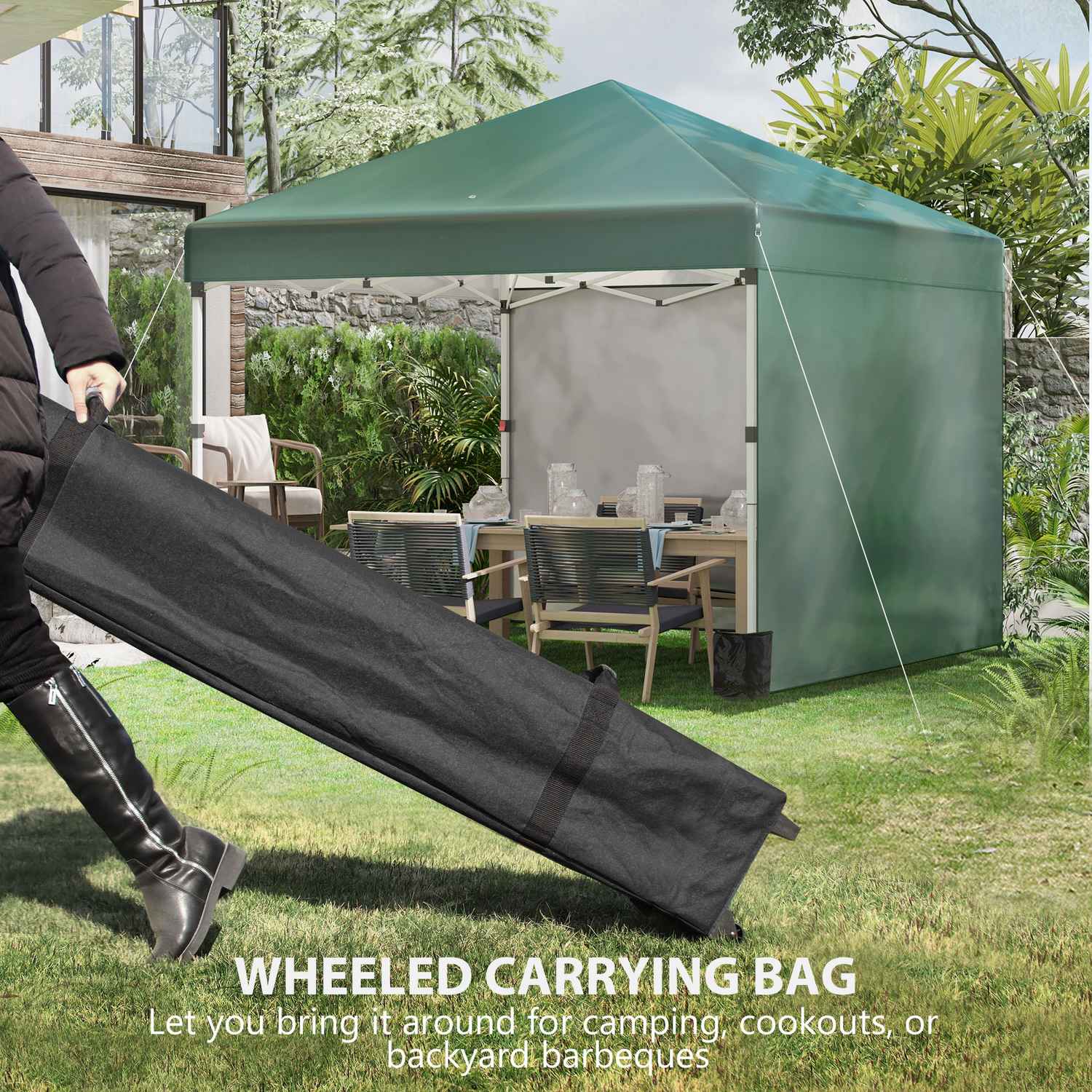 3x3m vattenavvisande pop-up paviljong, UV 30+