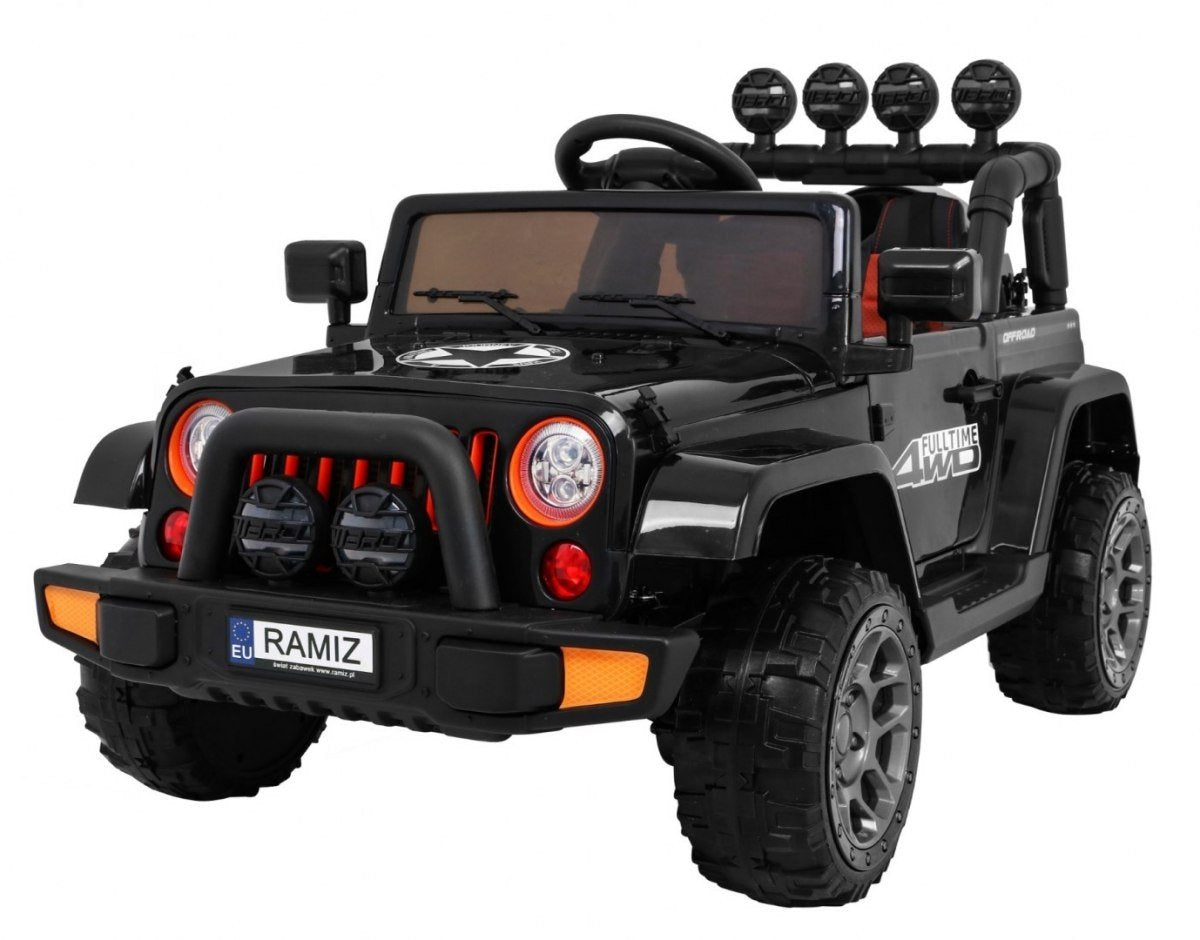 4WD terrängfordon med fjärrkontroll, LED-ljus, MP3, USB