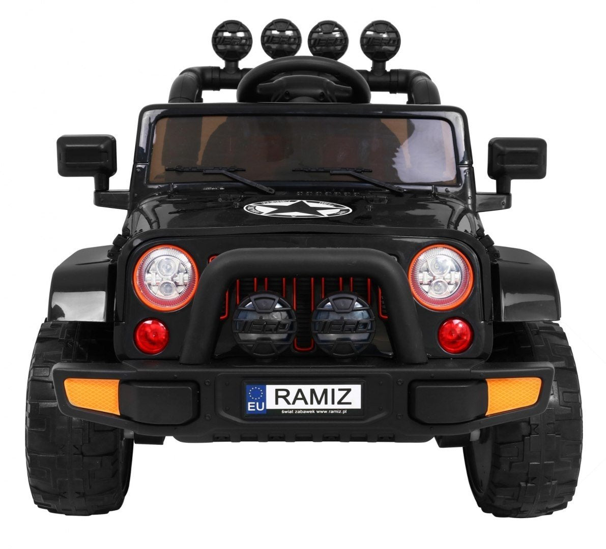 4WD terrängfordon med fjärrkontroll, LED-ljus, MP3, USB