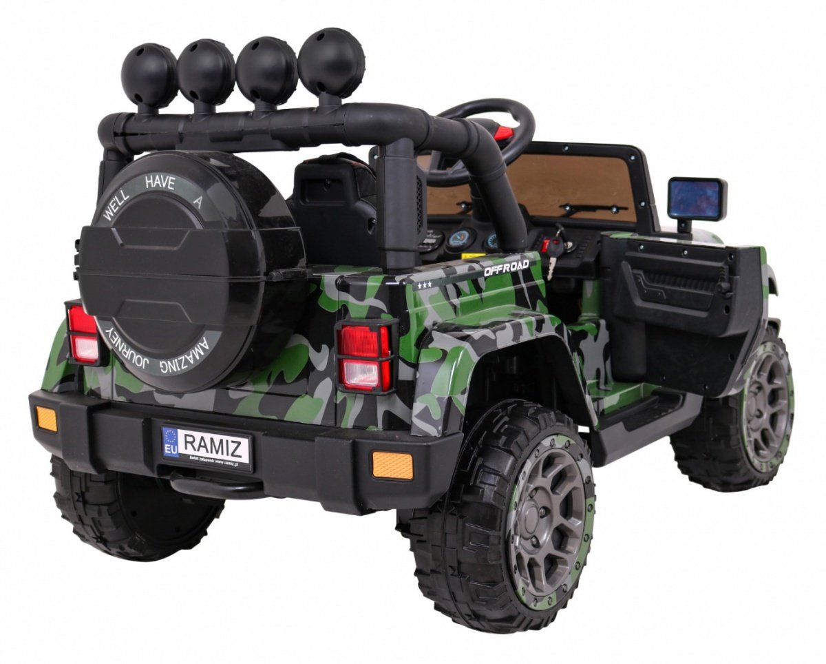 4WD terrängfordon med fjärrkontroll, LED-ljus, MP3, USB