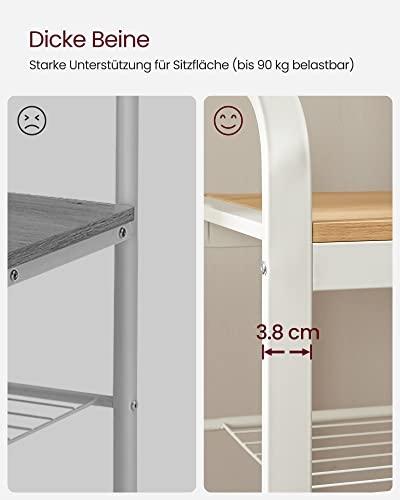 4-i-1 klädhängare med skobänk, krokar och hängskena