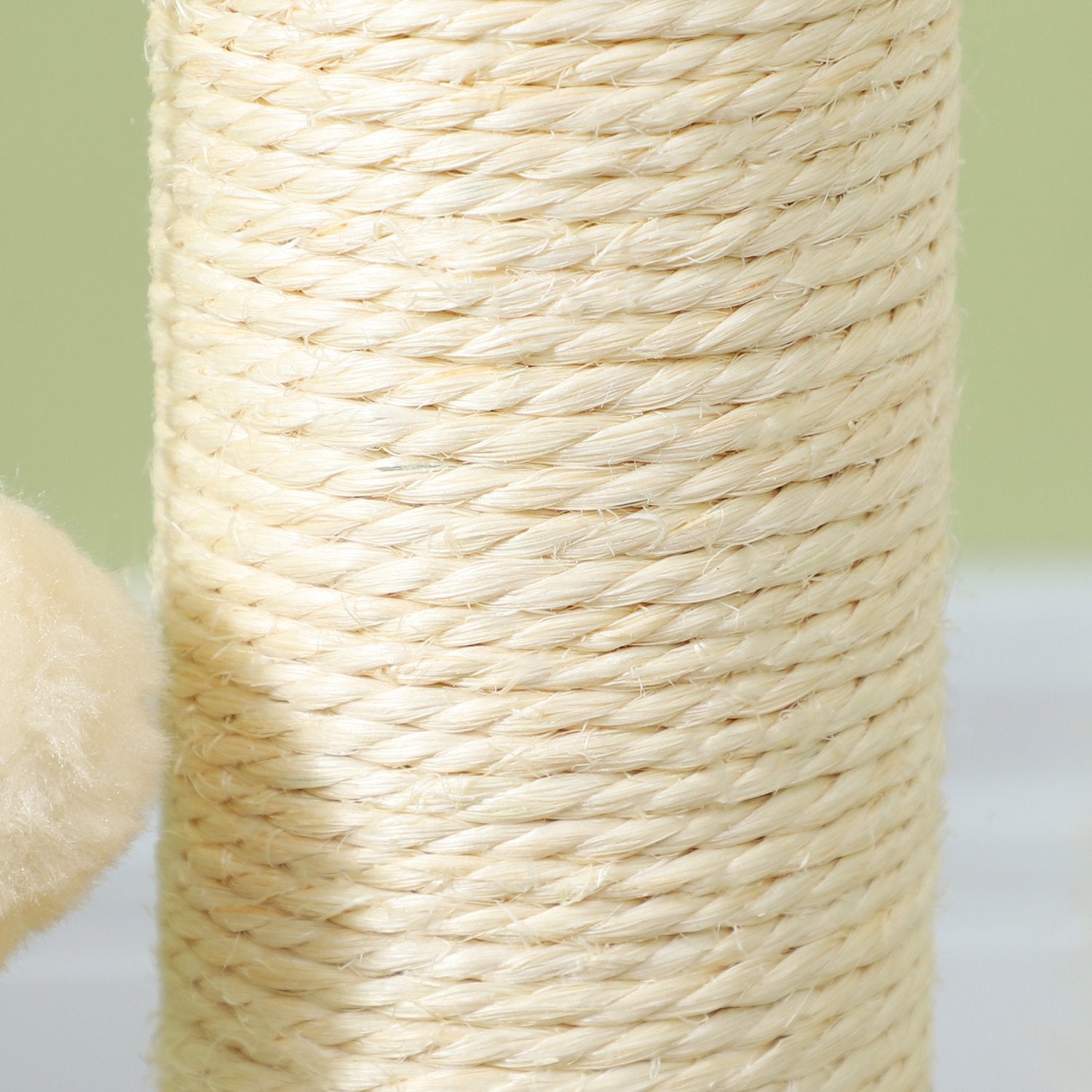 Sisal Cat Skrapstolpe med Play Ball, Ek, 49cm