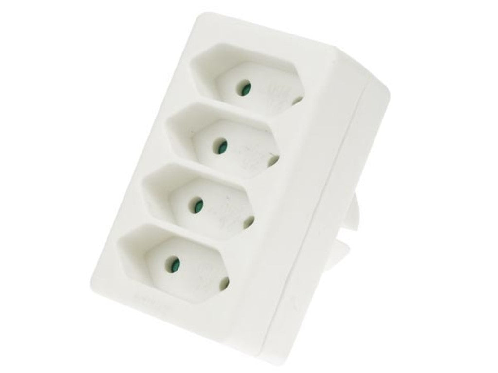 4-vägs Euro Socket Splitter
