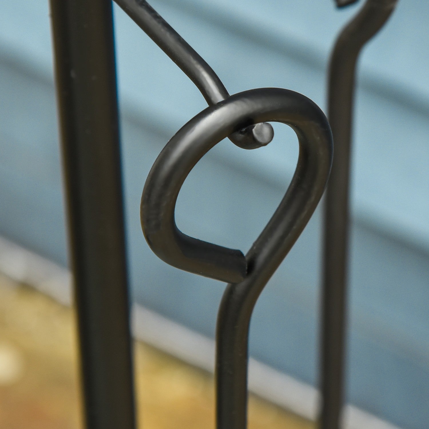 5-delad svart smidesjärn spisverktygssats