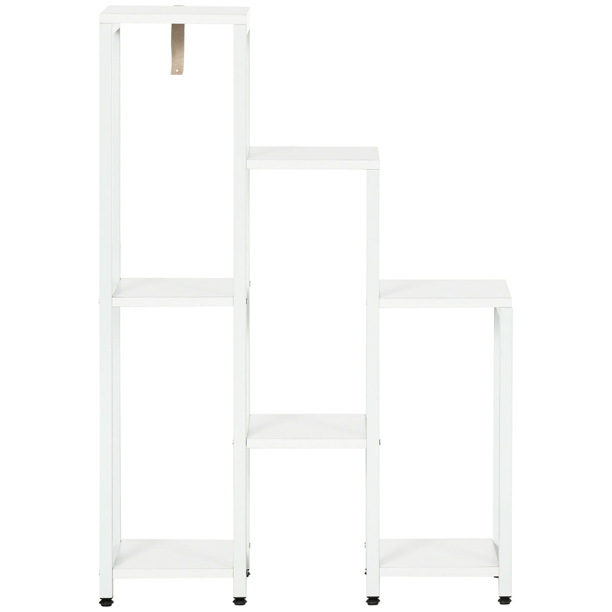 7-vånings växtställ, inomhus/utomhus, vitt stål, 65x23x94,5 cm