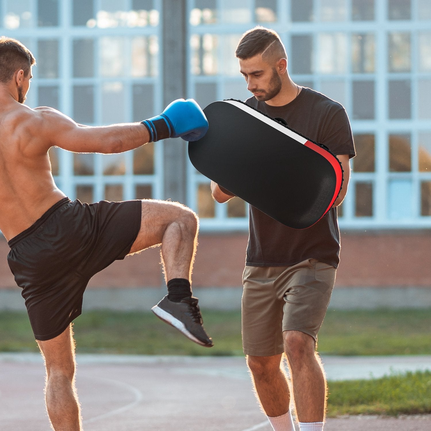 Sportnuw Kickboxning Pads Muay Thai Boxing Pads Trainer Pads Fodral I Konstläder