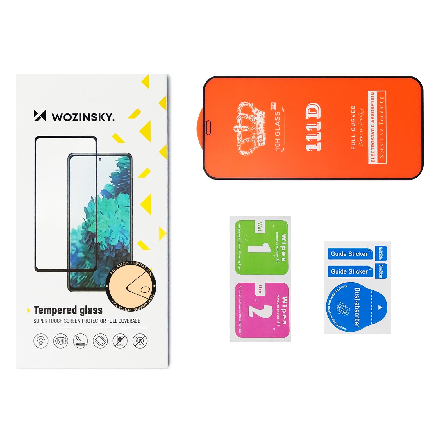 9H härdat glas för hela Xiaomi Redmi A1+-skärmen med en svart Full Glue-ram