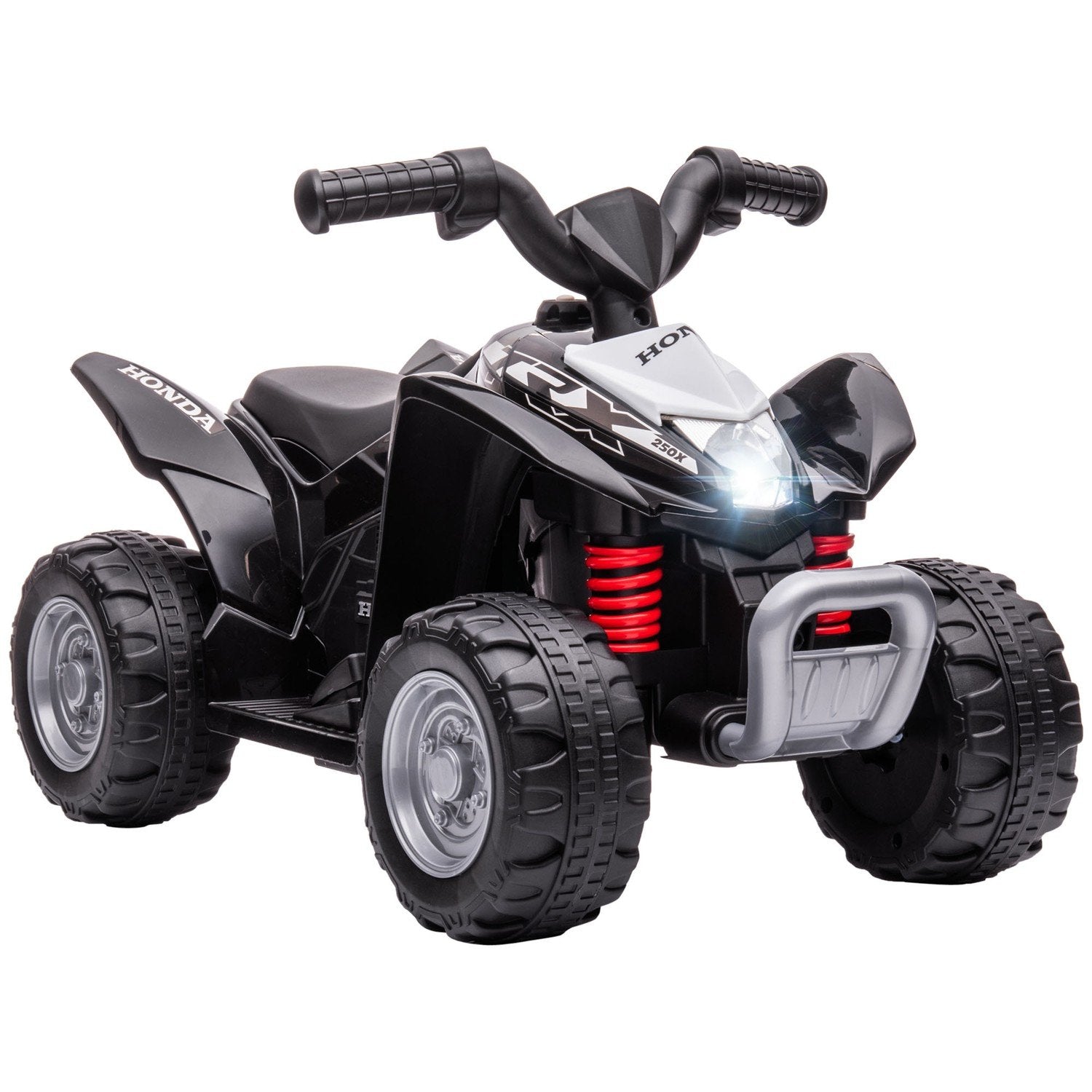 Elektrisk Quad Mini Quad För Barn Från 18 Månader Och Uppåt, Elektrisk Atv För Barn Med Led Och Horn, Metall, Svart