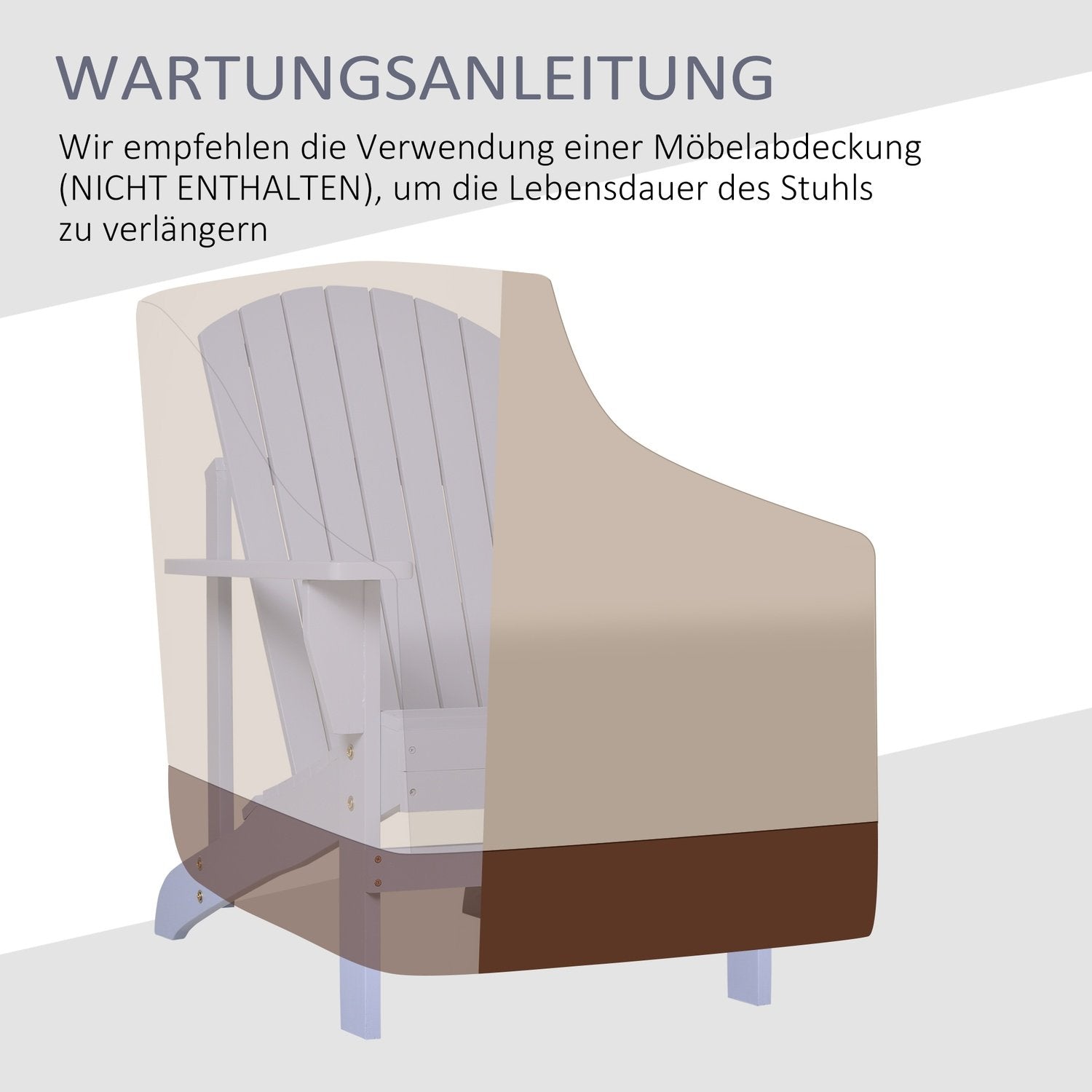 Adirondack Trädgårdsstol Med Mugghållare Trädgårdsstol Balkongstol Massivt Trä Grå 72,5 X 97 X 93 Cm