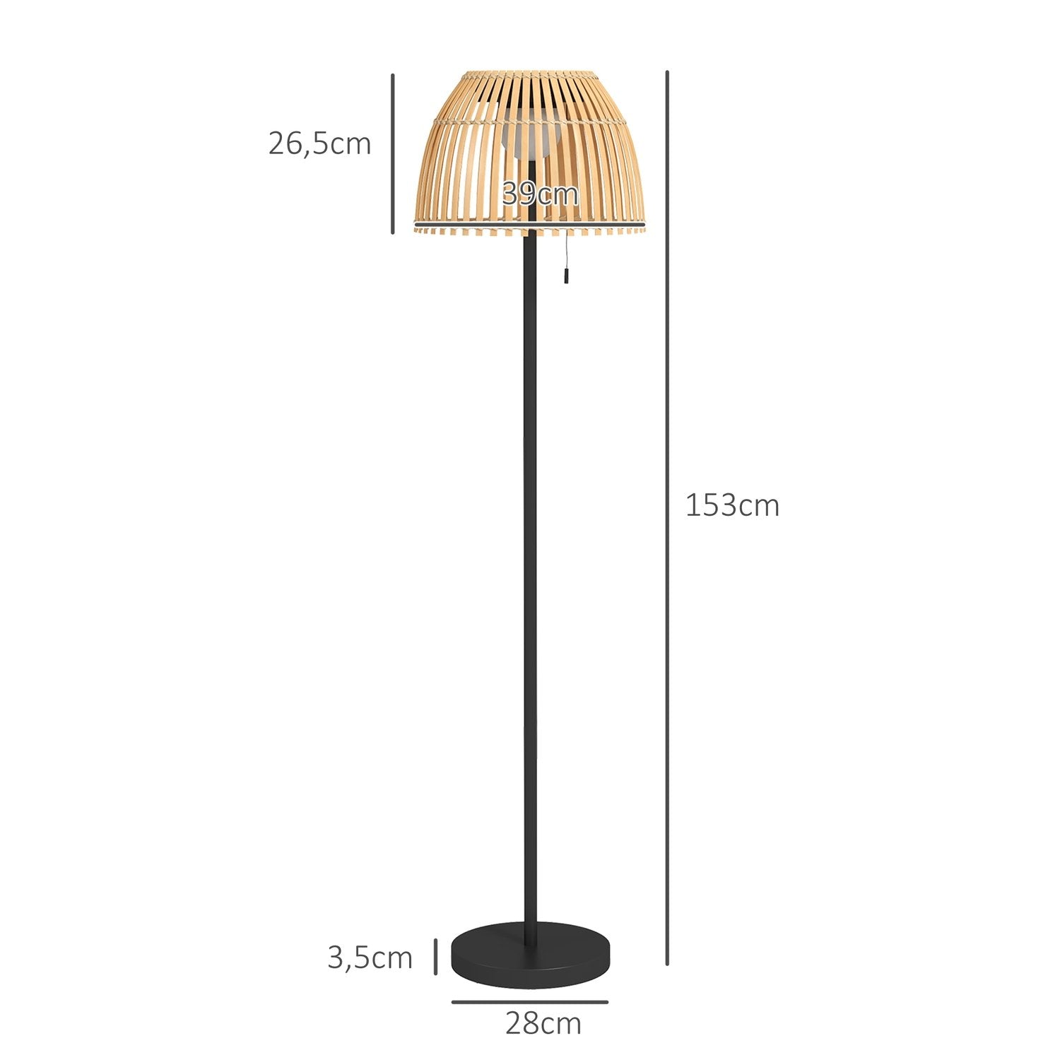 Solar Golvlampa Utomhusgolvlampa, Usb Uppladdningsbar Led Solar Lampa För Inomhus, Ip44 Vattentät Golvlampa, Dimbar Varmvit, Drakedjebrytare, Bambu, Natural Tone