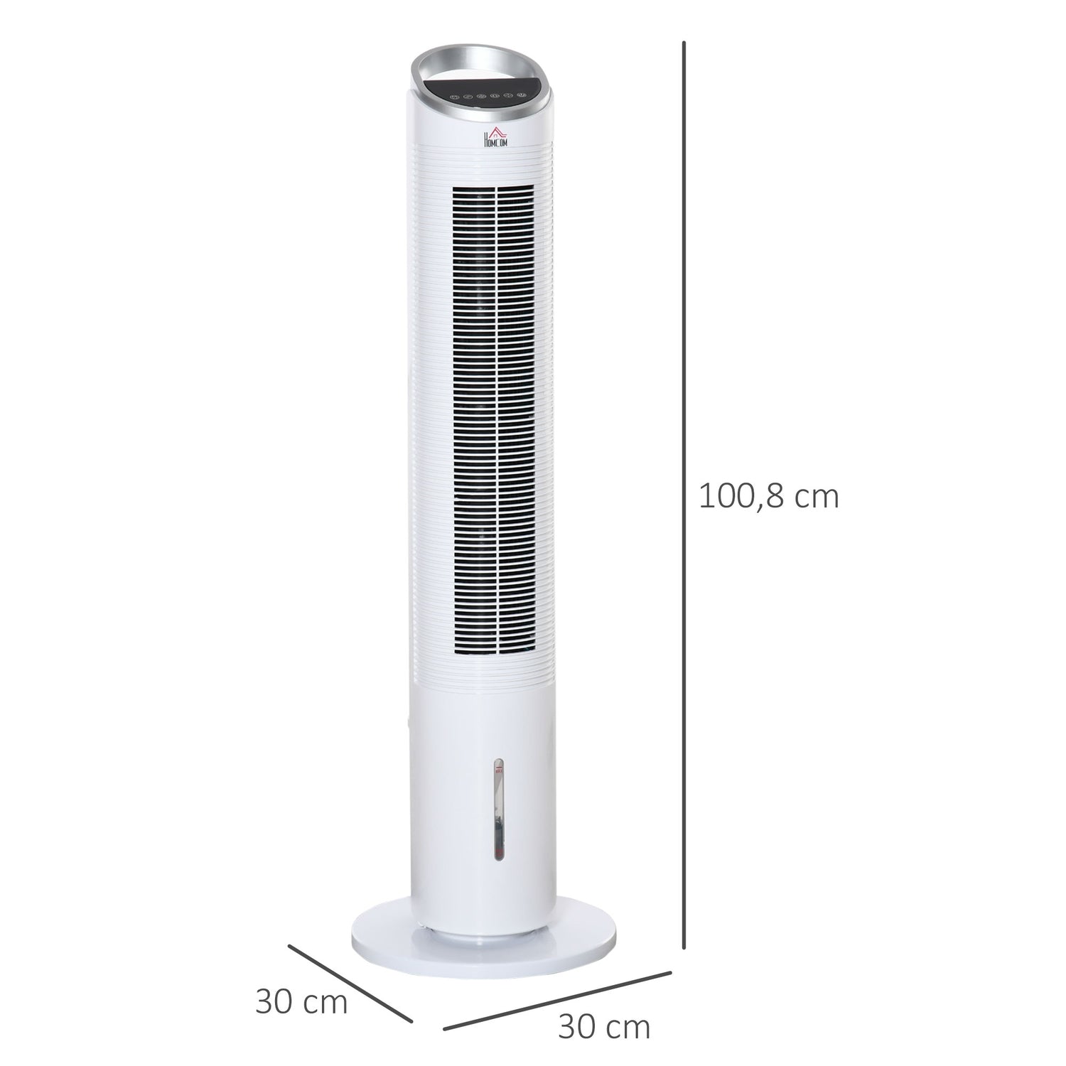 Air Cooler Tower Fläkt – Vattenkylning, fjärrkontroll, timer, 60W
