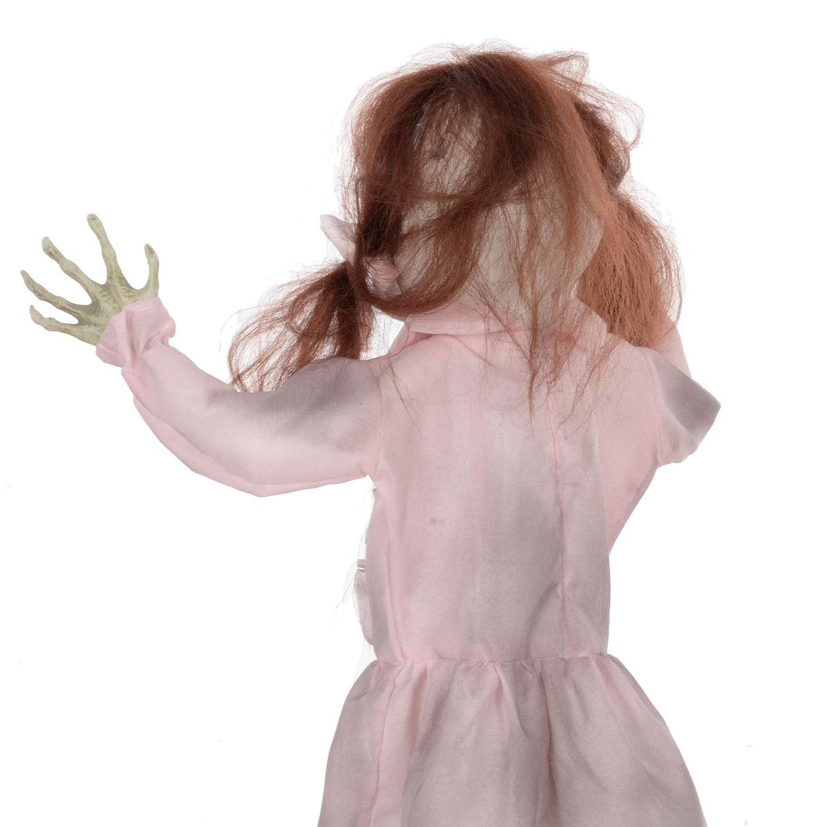 Animovaná halloweenská panenka, aktivovaná zvukem a dotykem, 76 cm
