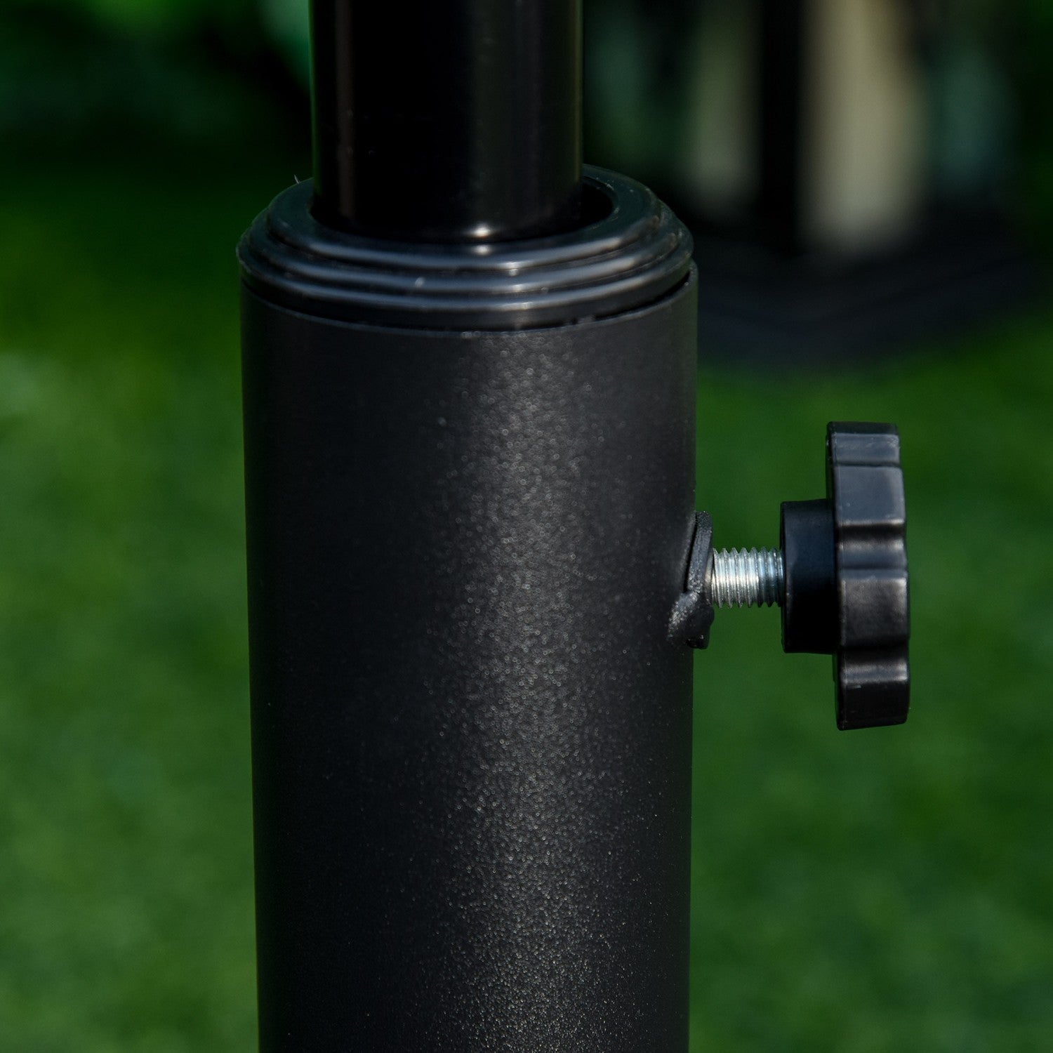 Antik bronsparaplybas, 13 kg, passar Ø35-48mm stolpar