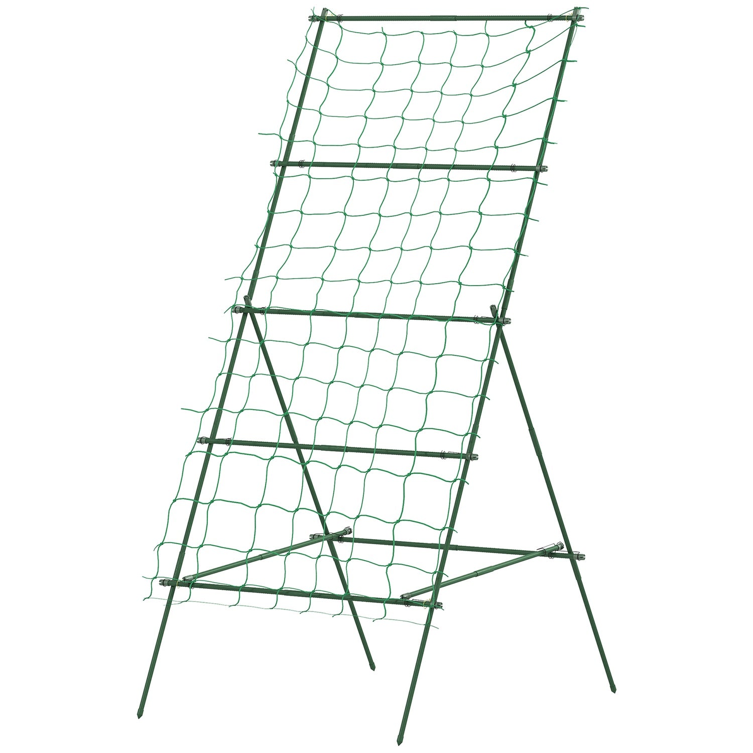 A-ram rostsäker trädgårdsspaljé i stål, 101x133x227 cm