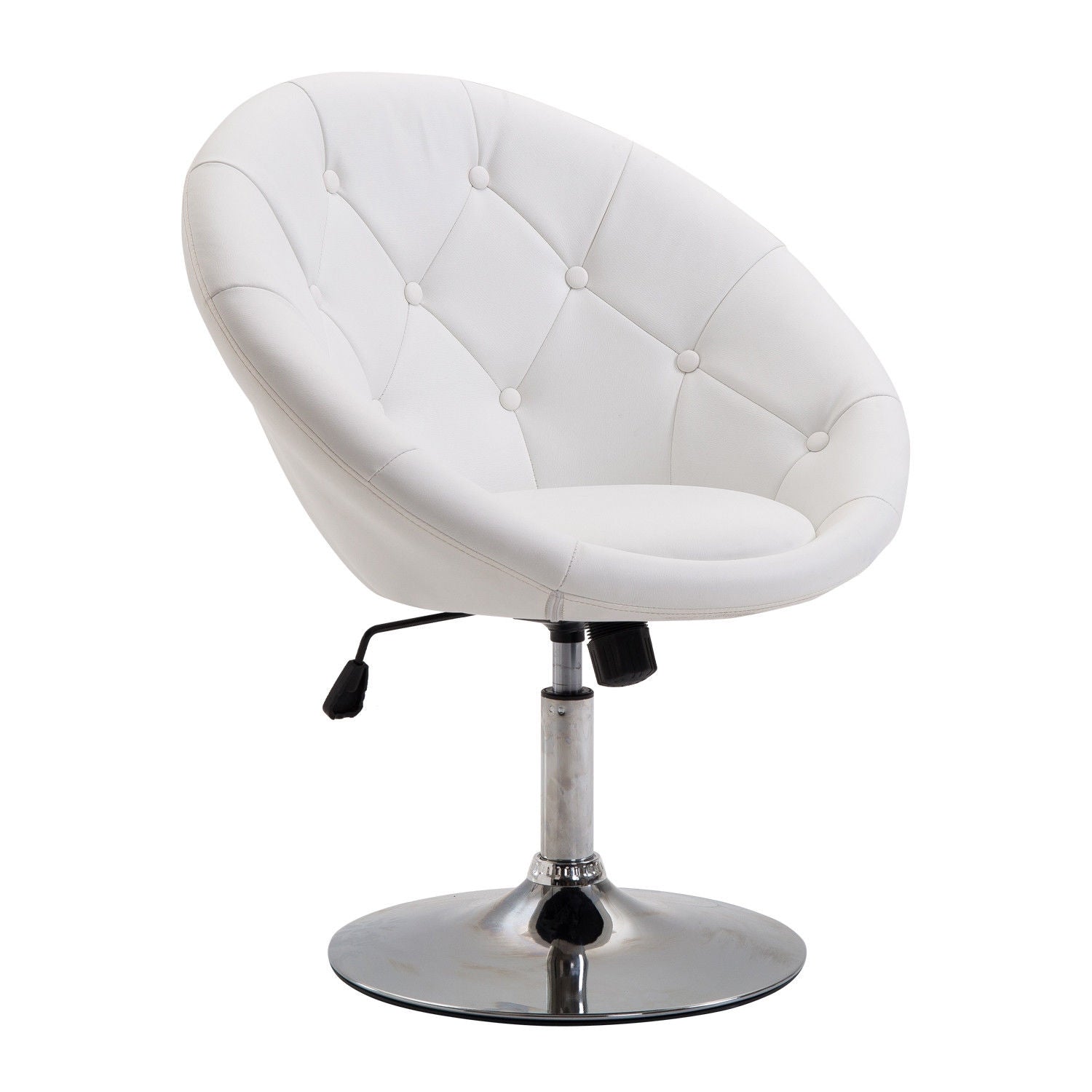 Justerbar svängbar arbetspall, kromstål, 56-90 Cm