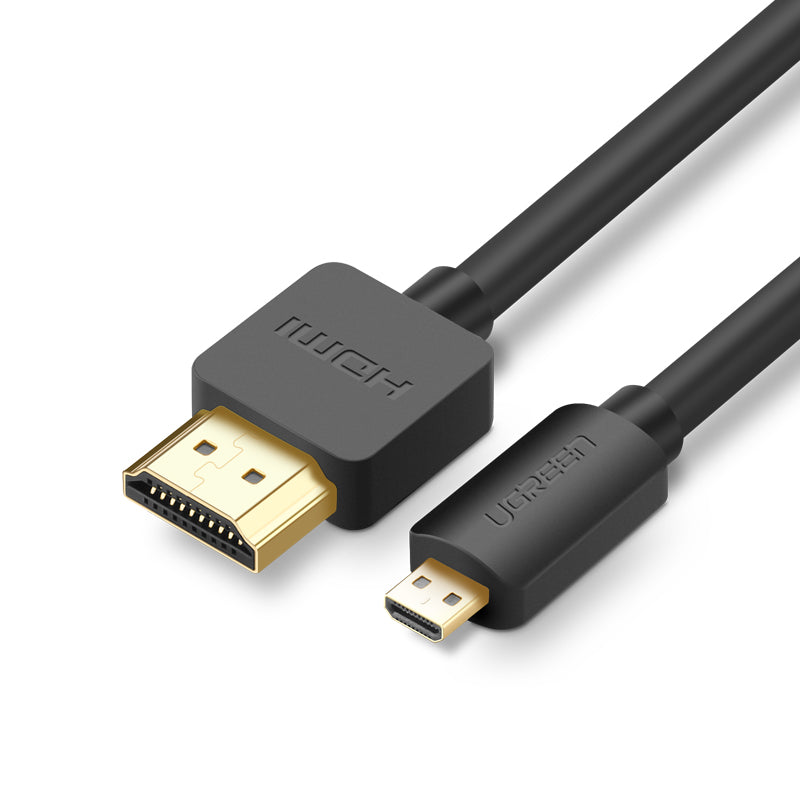 Audio Video kabel microHDMI - HDMI 2.0 1m svart