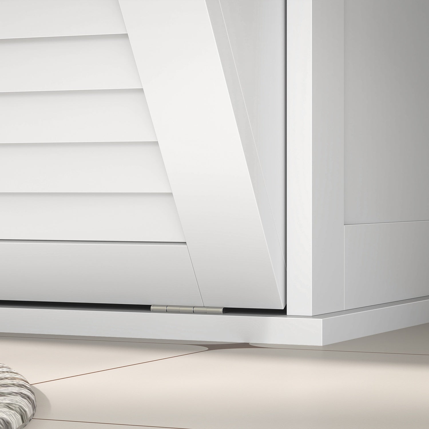 Badrumstvättskåp med dubbla korgar, vit 70x38x73 cm