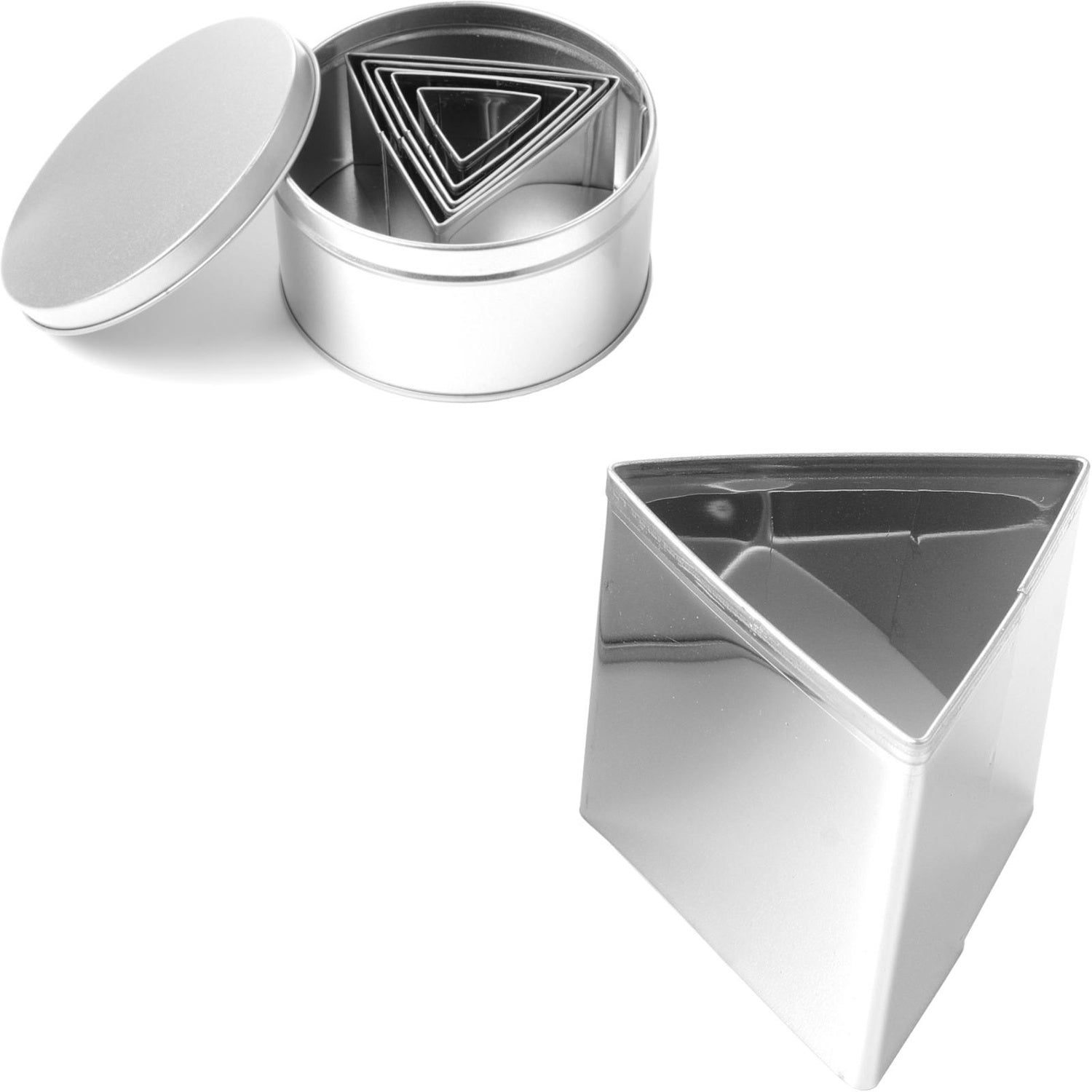 Bakverksform, TREKANT-mall - SET med 6 st. - ENDI 673775