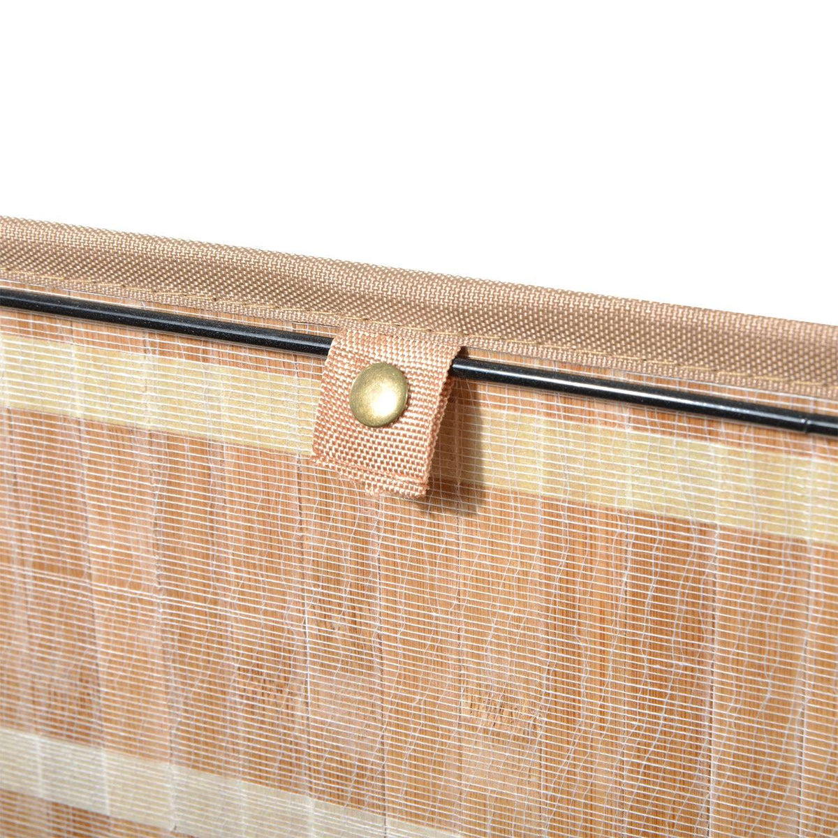 Bambu hopfällbar tvättkorg 72L – Canvaspåse med lock