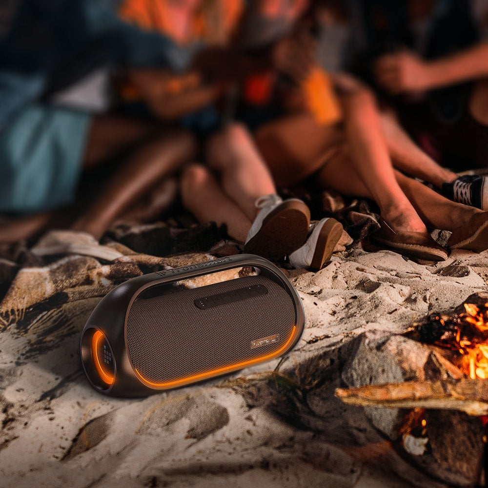 Bang trådlös Bluetooth-högtalare, vattentät 60W, med Powerbank-funktion, svart