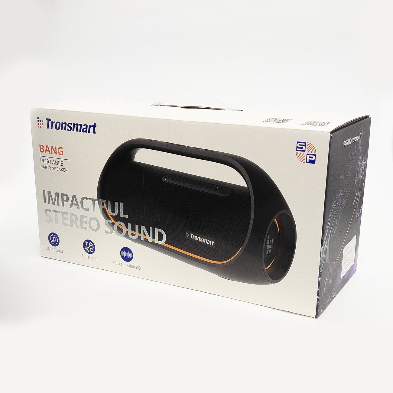 Bang trådlös Bluetooth-högtalare, vattentät 60W, med Powerbank-funktion, svart