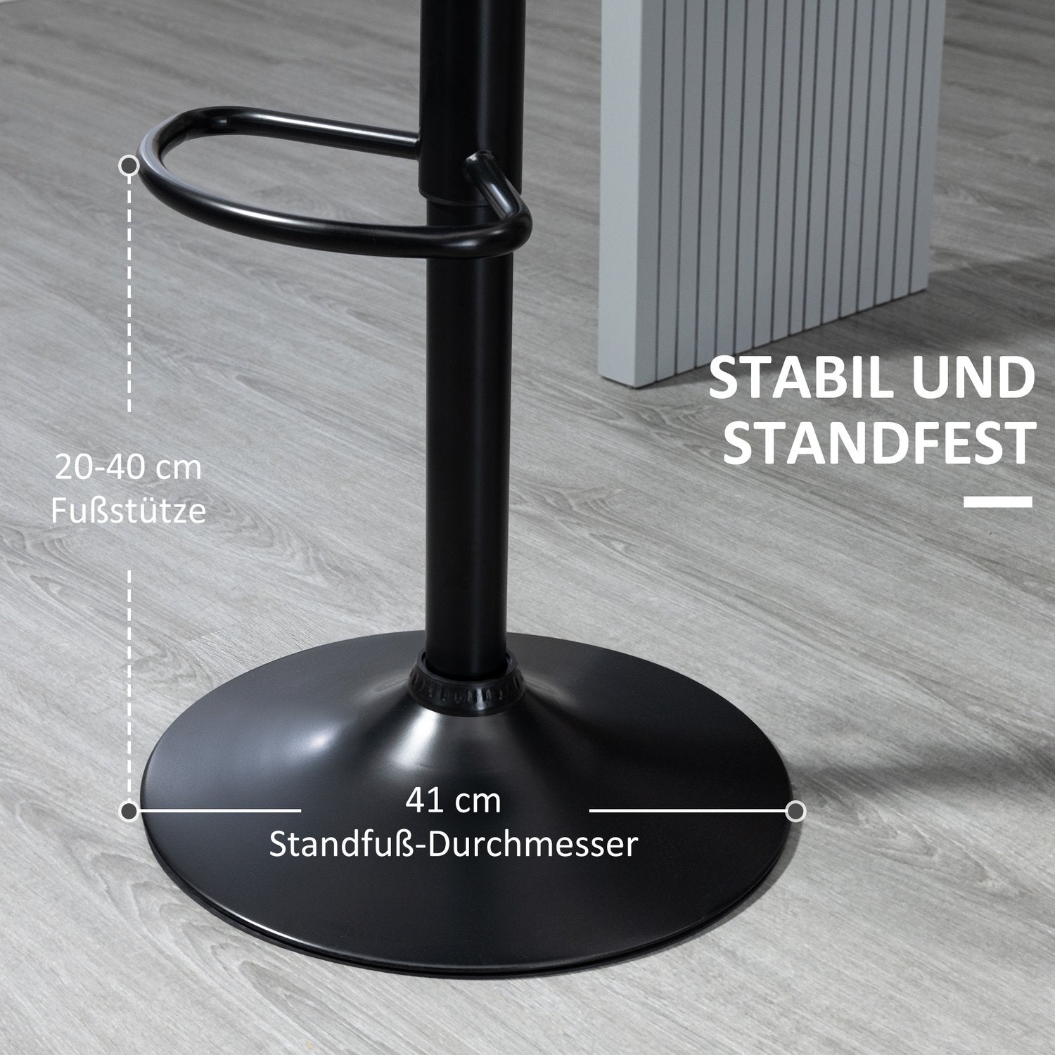 Barstolar Höjdjusterbar Set Med 2 Snurrstolar Barstolar 360° Vridbara Med Ryggstöd I Konstläder 48,5X55,5X90-110 M