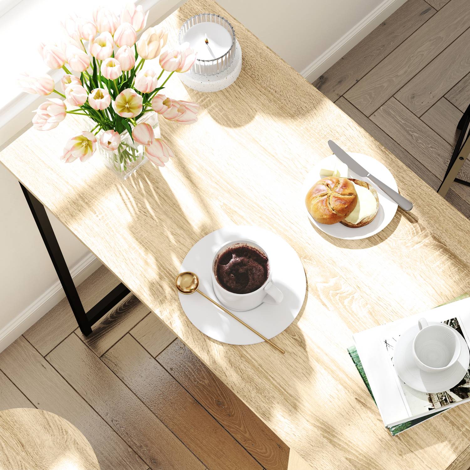 Barbordsset med förvaring, 3-delat – Stål & Ek