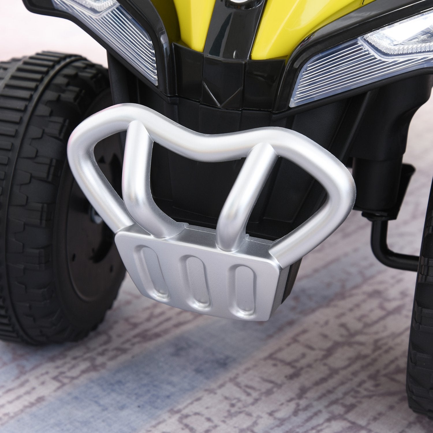 Barntrampbil – Lätt musik, gul, 18-36 månader