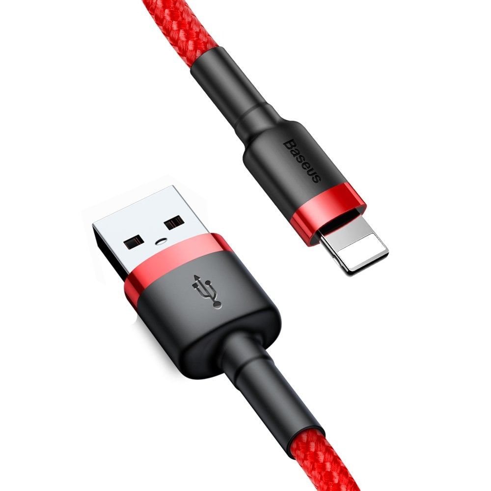 Baseus Cafule USB-A till Lightning-kabel Q.C 3.0, 2A, 3m - Röd
