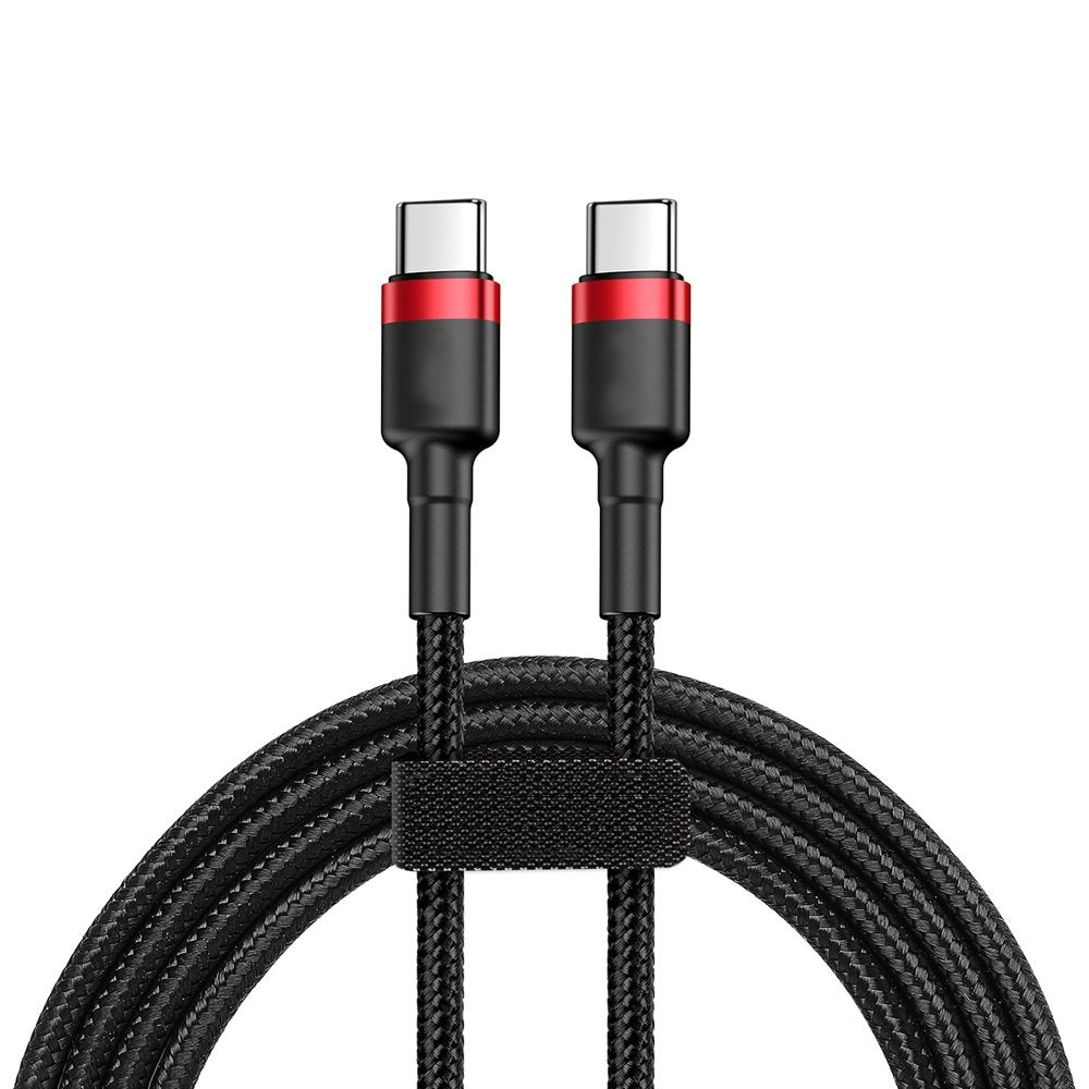 Baseus Cafule USB-C till USB-C-kabel, QC 3.0, PD, 3A, 2m - Svart
