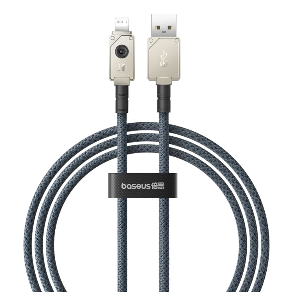 Baseus Snabbladdningskabel USB-A till Lightning, 480mbps, 1m - Vit