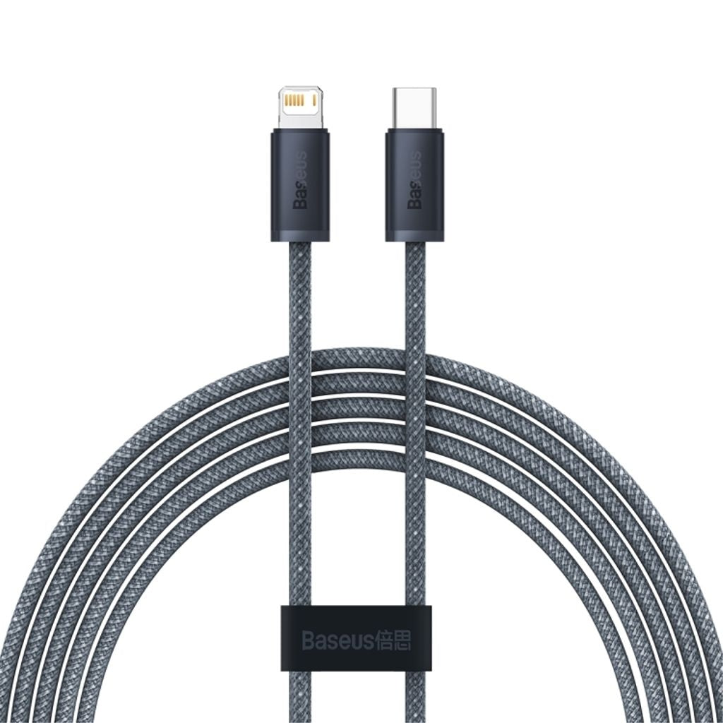 Baseus USB-C - iP-kabel 20W, 2m - Skiffergrå