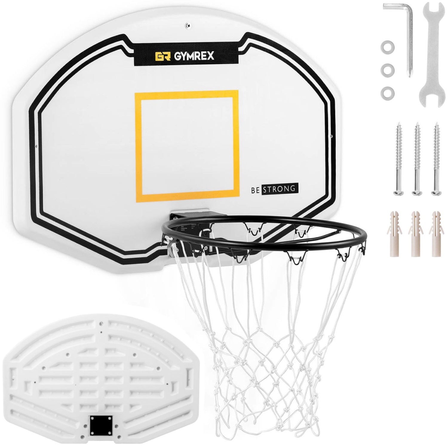 Basketkorg med båge för väggmontage 61x91 cm