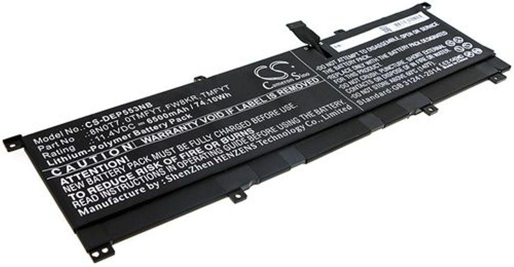 Batteri för Dell Precision 5530 2-in-1 etc