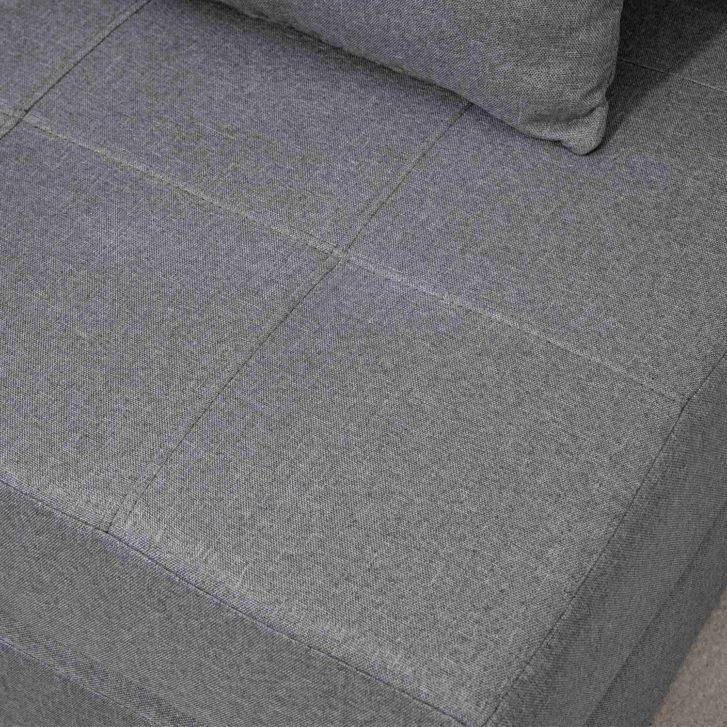 Bäddsoffastol - 2-i-1, mörkgrå, 100 kg kapacitet