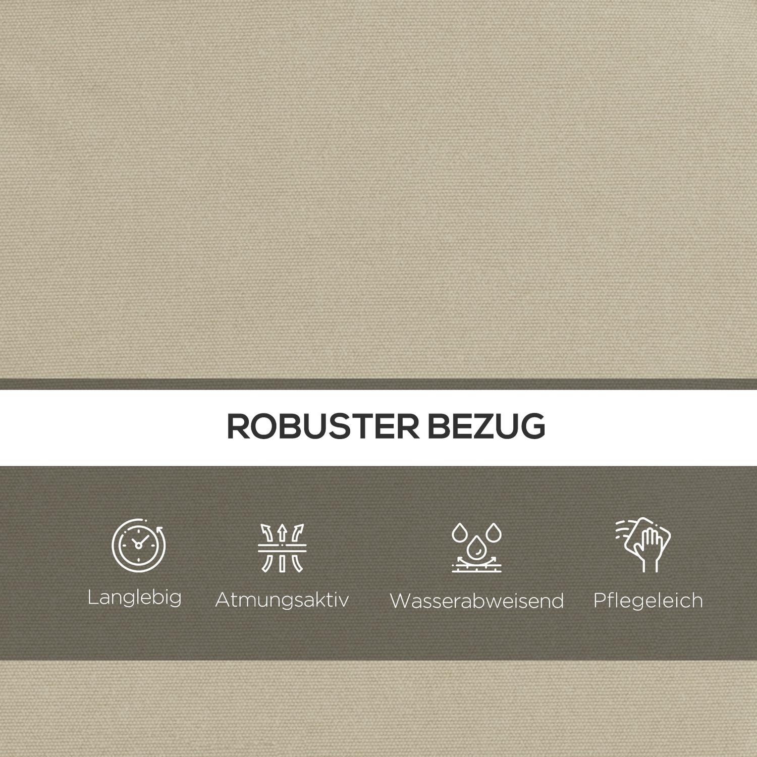 Beige Garden Swing Kuddset – Passar 170 cm, inkl. Baksida & sidor