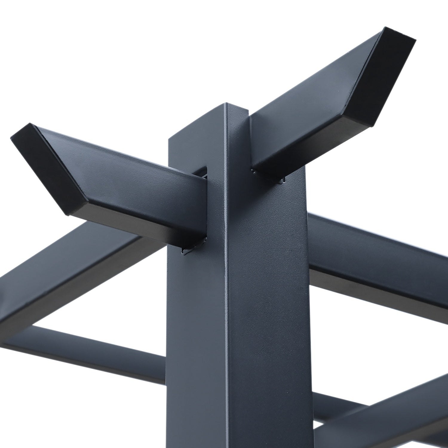 Black Metal Garden Arch Spaljé, väderbeständig, 2,97x2,95x2,3M