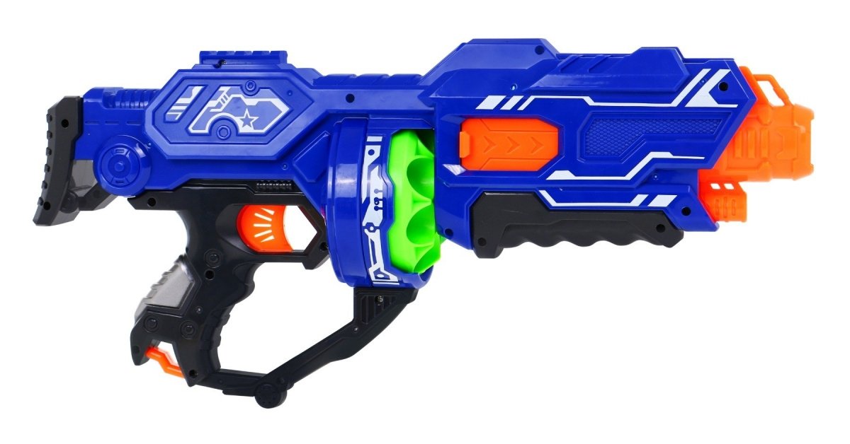 Blaze Storm Blue Pistol med 12 mjuka kulor för barn