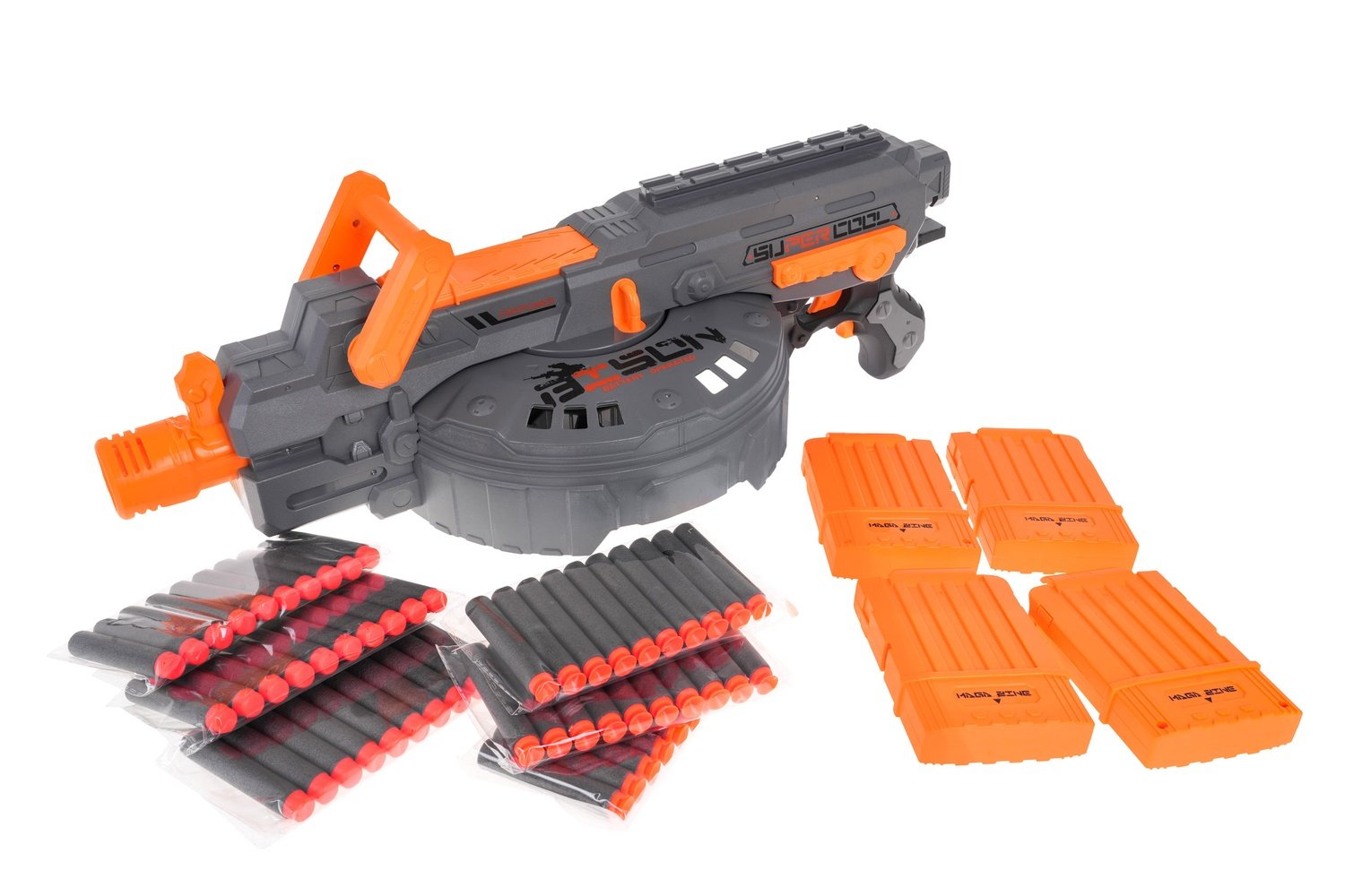 Blaze Storm Toy Rifle med 4 magasin och 60 mjuka kulor