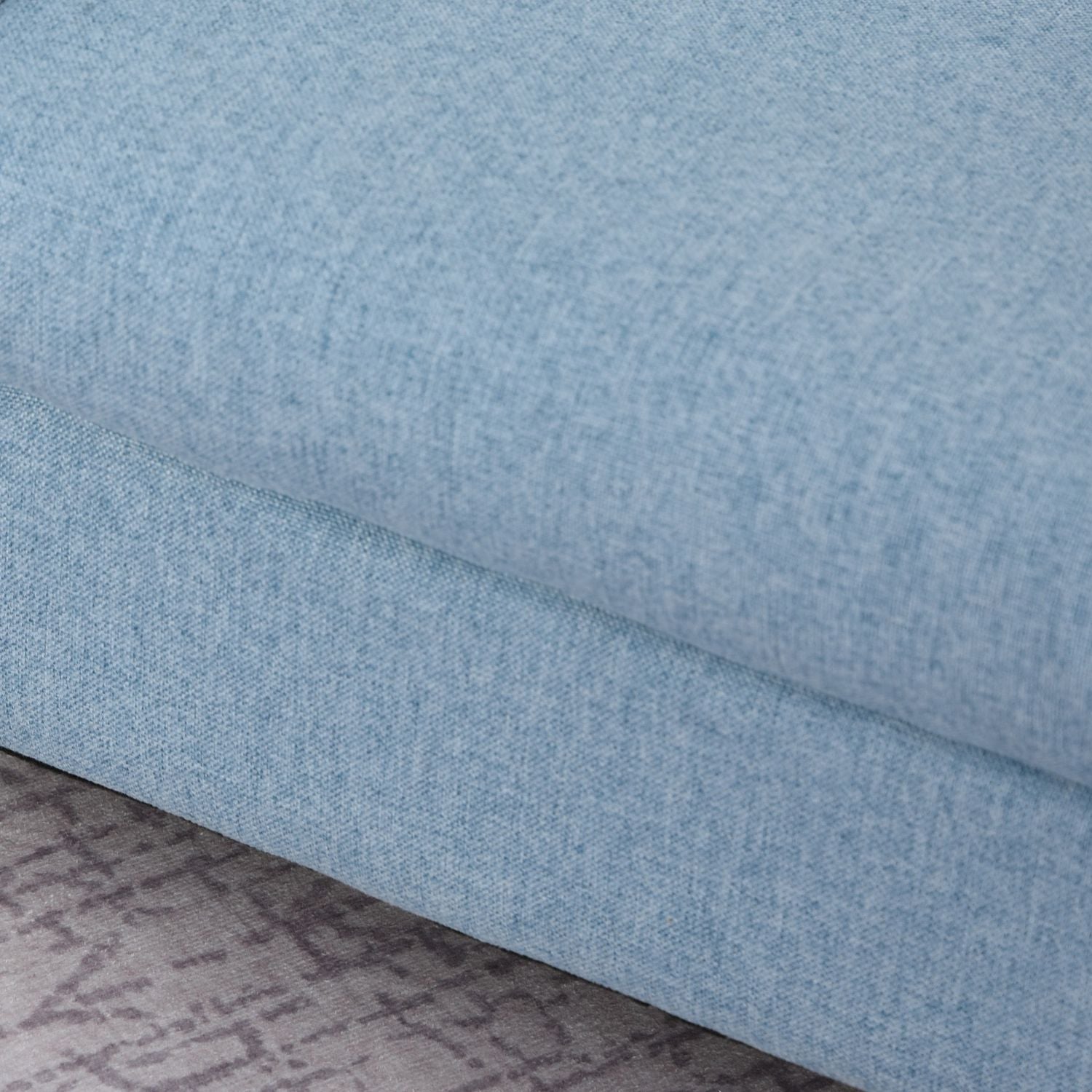 Blå fåtöljssoffa för barn med kudde, halkfria fötter