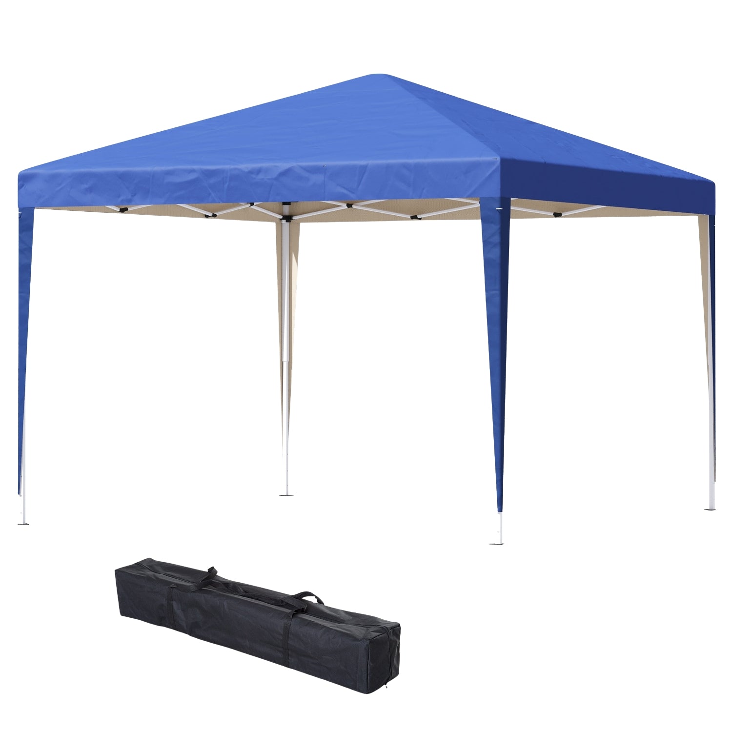 Blue Pop-Up Gazebo, 3x3m, vattenavvisande & UV-skydd