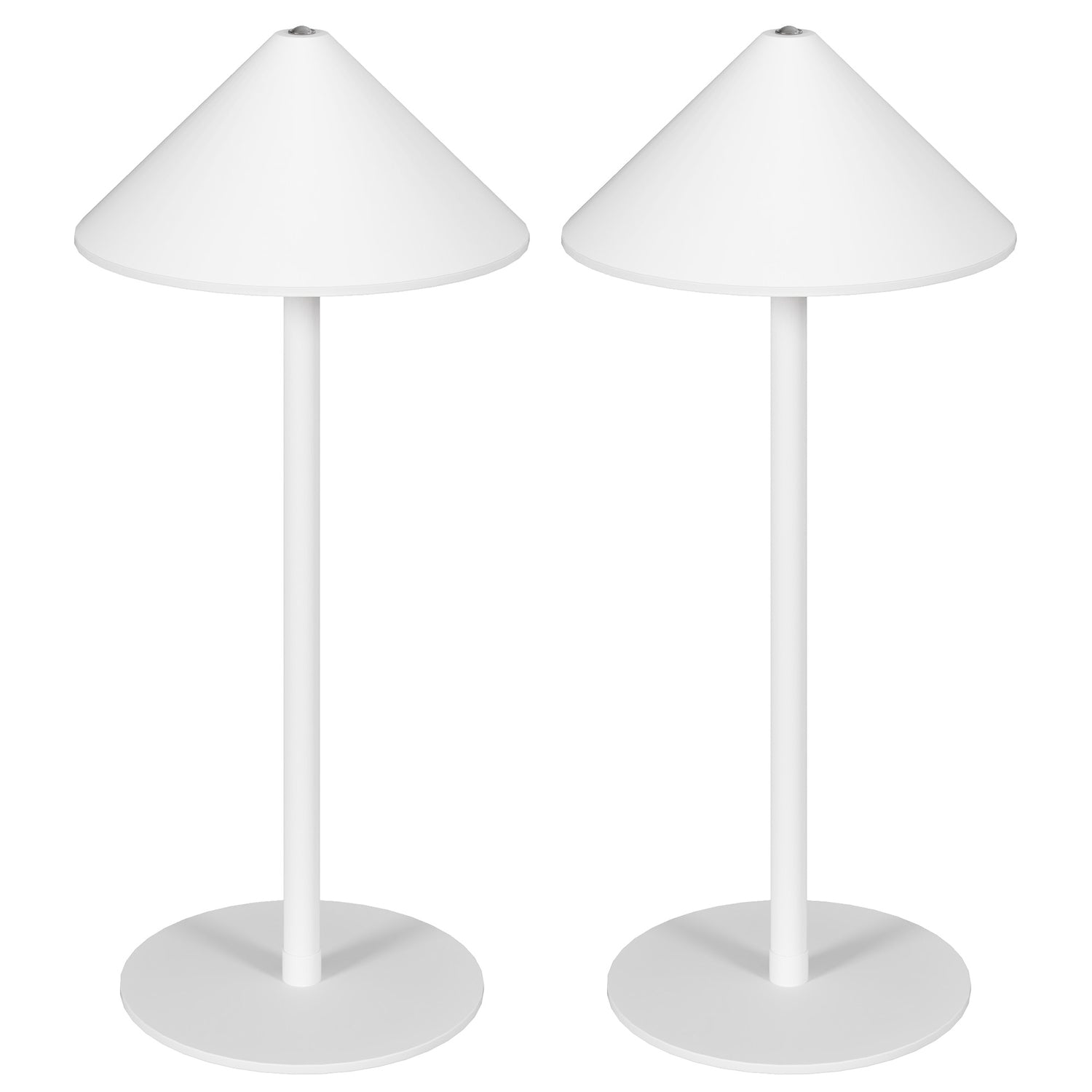 Set med 2 bordslampor, pekkontroll, 3 ljusfärger