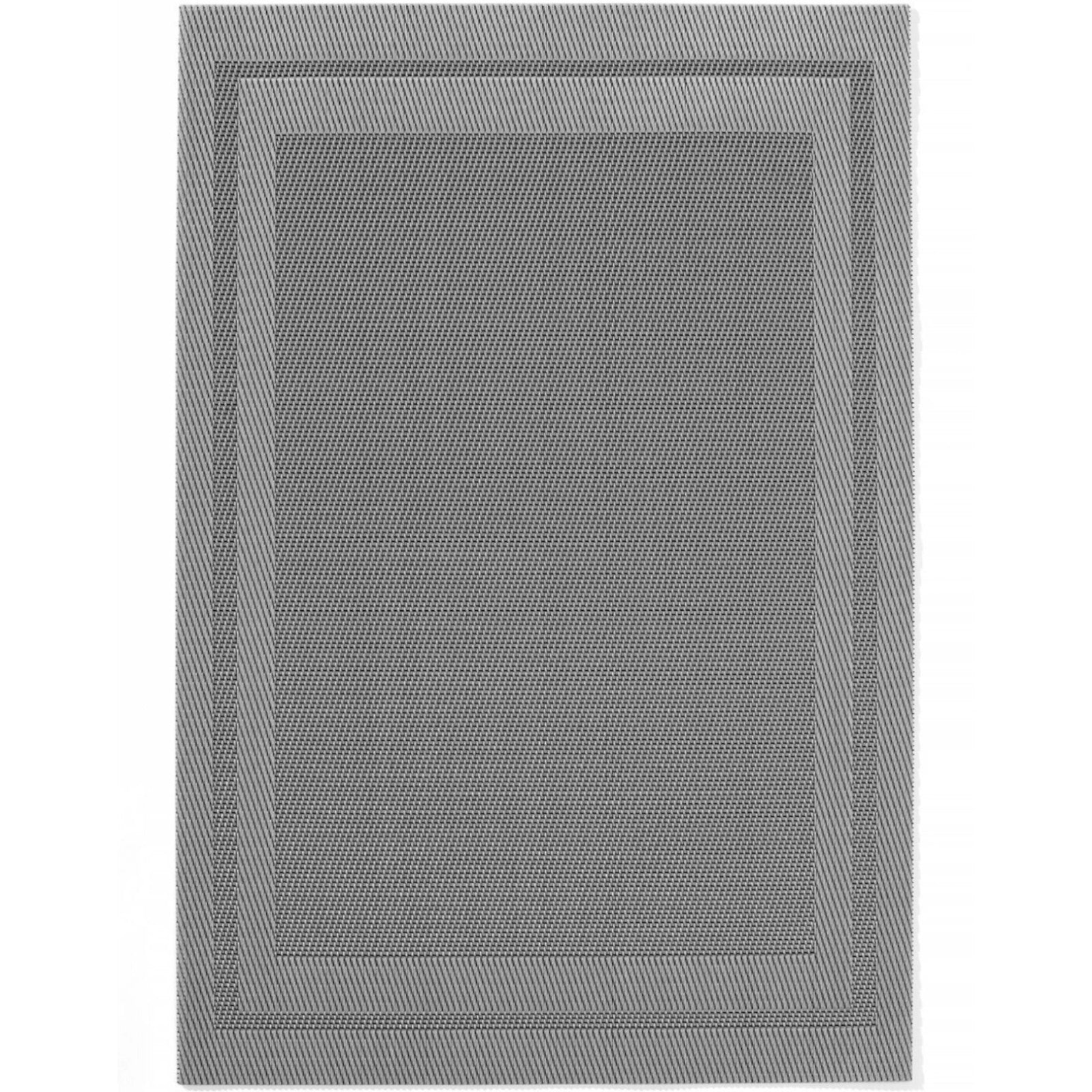 Bordstablett, matta, bordsställ, ram 45x30cm, grafit - SET med 6 st.