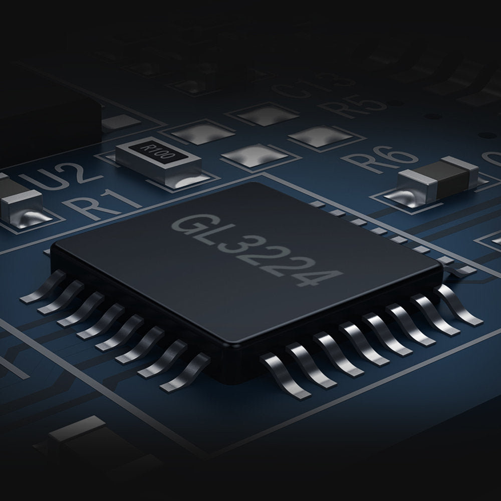 Bärbar TF/SD-kortläsare för USB 3.0, svart