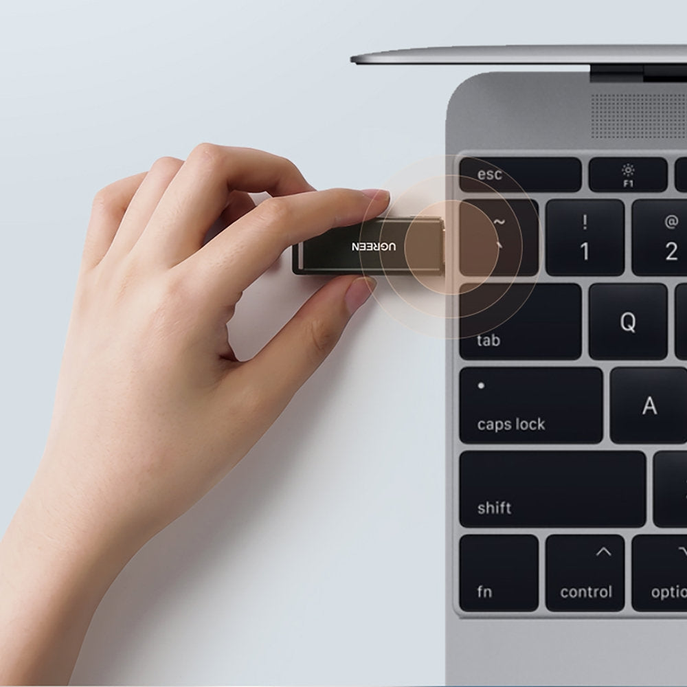 Bärbar TF/SD-kortläsare för USB 3.0, svart