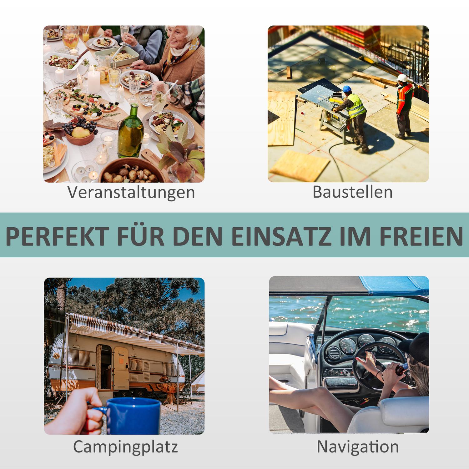 Bärbar utomhuscampinghandfat med handduksställ, 17L tank