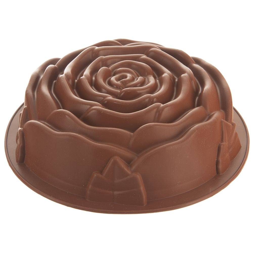 Brun Silikonform: Non-stick Rosformad Bakning