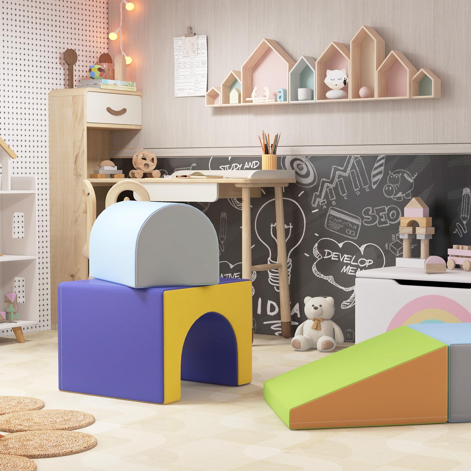 Byggklossar av mjukt skum för småbarn, set om 4