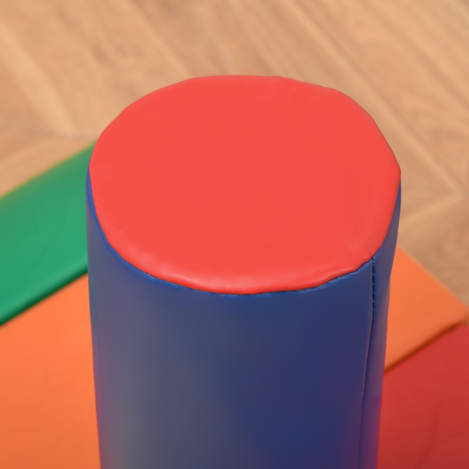 Byggklossar i mjukt skum – 7 st, färgglada, leksäkra